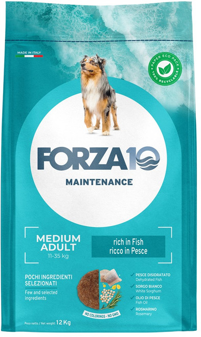 포르자10 메인터넌스 미디엄 어덜트 피쉬, 12kg, 1개, 생선+쌀