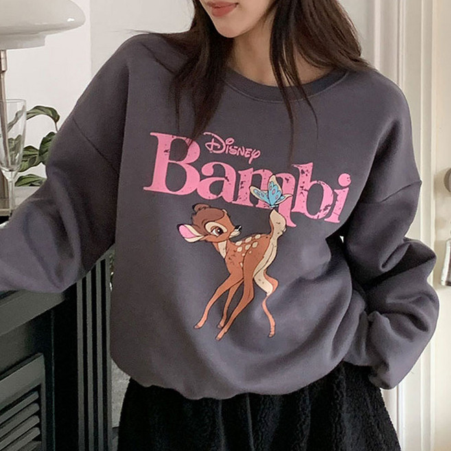 아비엘르 디즈니 정품 밤비 루즈핏 트기모 맨투맨