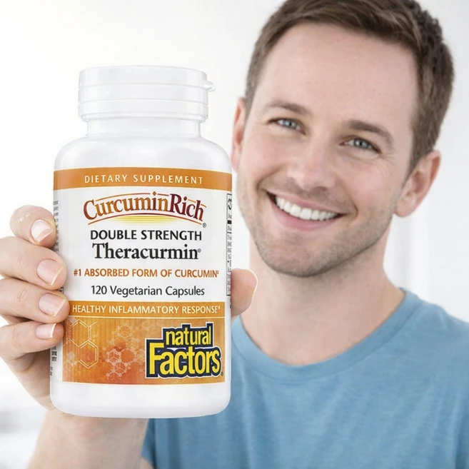 네추럴팩터스 커큐민 리치 테라쿠민 더블 스트렝쓰 베지테리안 캡슐, 120정, 1개 - 쿠팡