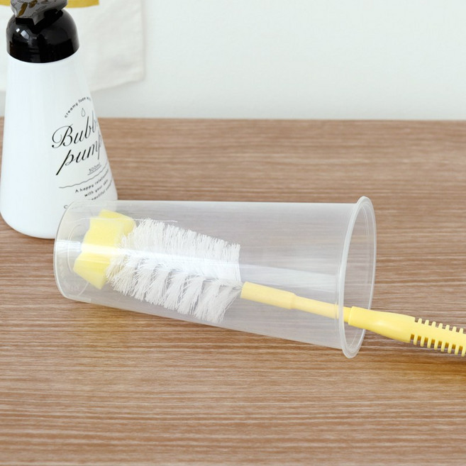 코쿠보 일본병솔 (선택 1) 병청소솔 좁은병 구석구석 청소솔, 1개, 소 옐로우