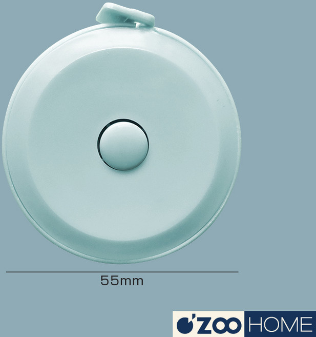 馬卡龍圓形皮尺 迷你便攜 自動伸縮 高精度測量 可愛文具用品, 隨機顏色｜150cm/ 60in, 4個