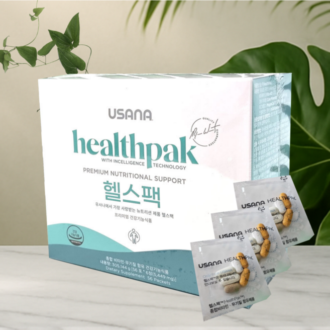 유사나 헬스팩 천연 멀티비타민 종합비타민, 56회분, 1박스
