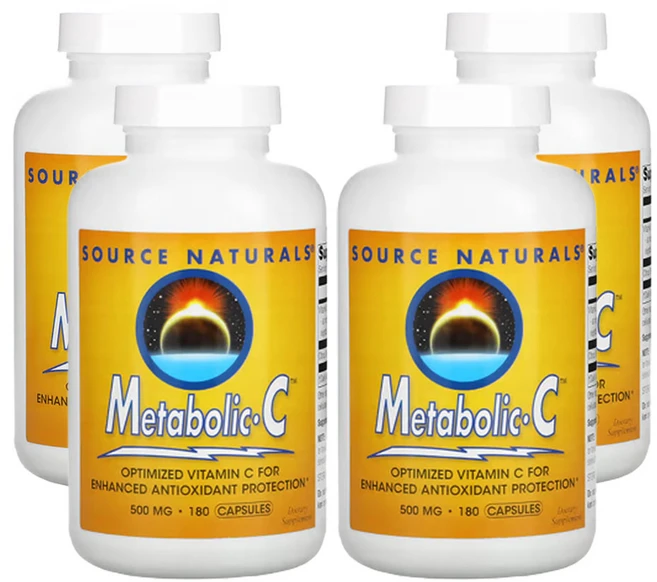 소스네츄럴스 메타볼릭 C 500mg 180 정, 180정, 4팩 - 쿠팡