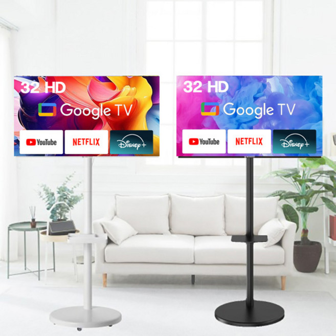 와우피프티 LED UHD FHD HD 스탠드형 TV LG패널이용, 고객직접설치, 삼탠바이미32HD_화이트색상, 81cm(32인치)