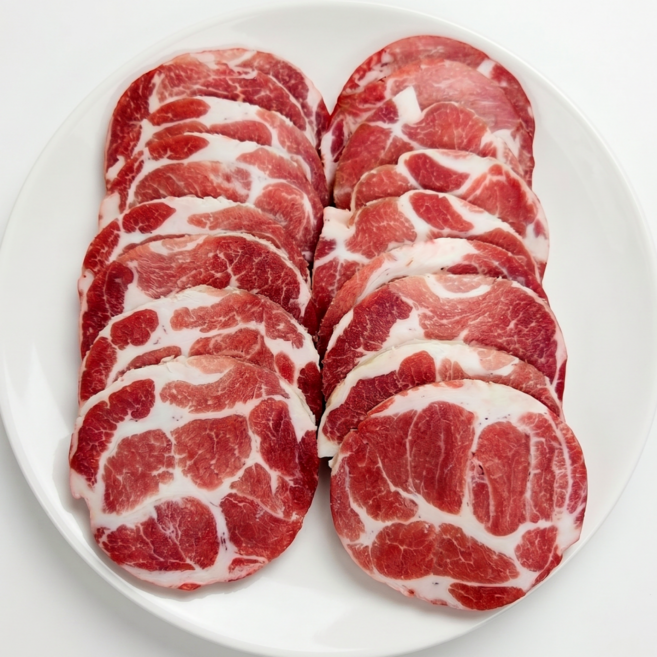 최고기나라 돼지고기 흑돼지 듀록 목살 수입 구이용 1kg, 1개