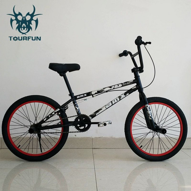 BMX자전거 20인치 입문용 업그레이드 초보 bmx, 1개, 1cm, 블랙 카모플라주