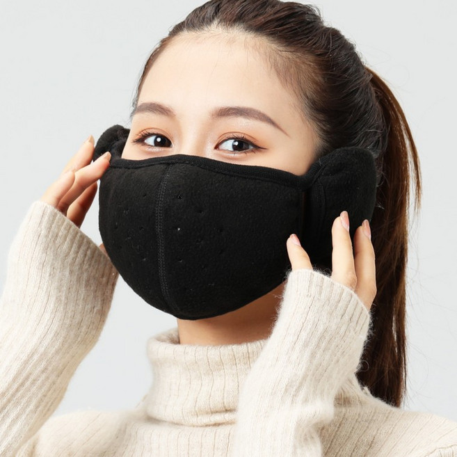2500배송/KC인증 호흡편한 방한마스크 보온 털귀마개 방한대 귀도리 귀마개마스크 워머