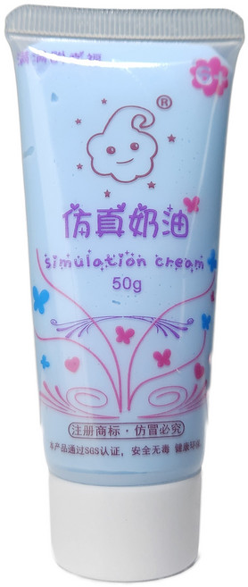 쁘띠끄 데코덴 생크림 50g 꾸미기 파츠 diy 재료, 스카이블루, 1개