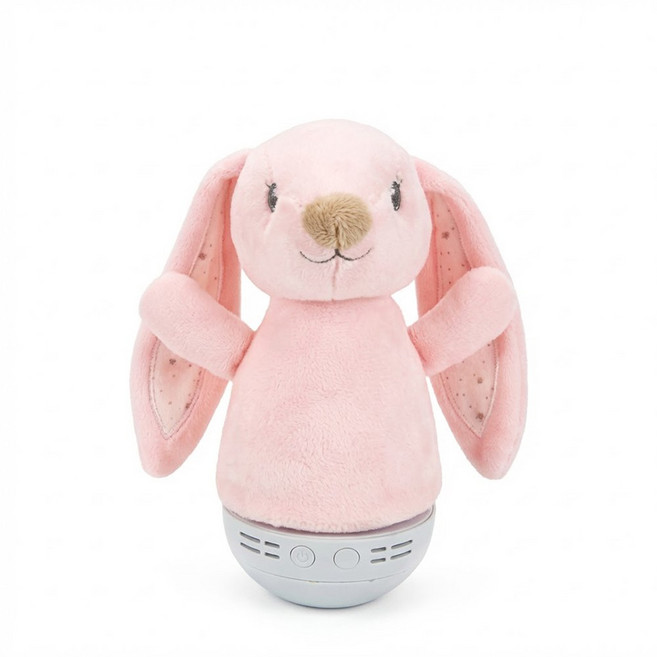 비비노리 오뚝이 수면등 아기 신생아 자장가 백색소음 인형 수면램프 출산선물 수유등 [토끼/유니콘/곰돌이/강아지], 1개, 토끼(핑크)
