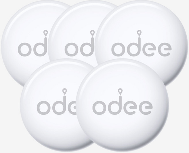 [5개] odee 에어태그 애플인증 Find My 스마트태그 위치추적기 미아방지 분실방지, 화이트, 5개