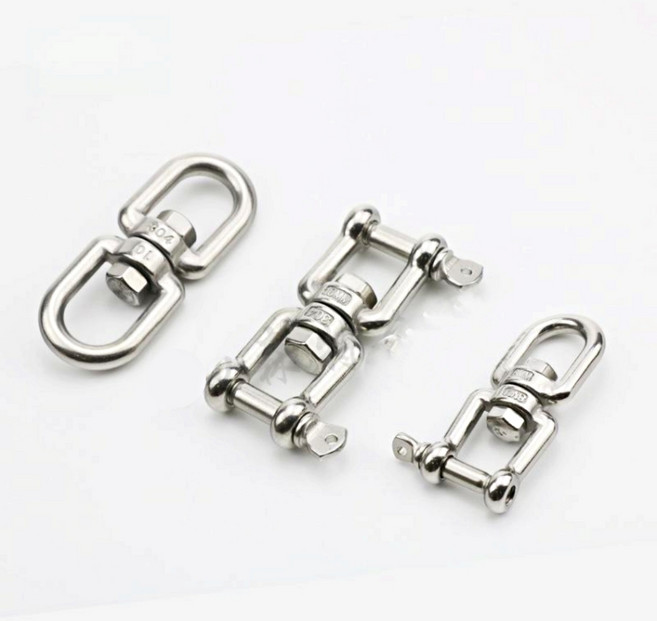 암벽등반 빌레이장비 트리클라이밍 아보리스트장비 스위블샤클, 포크형, 1개