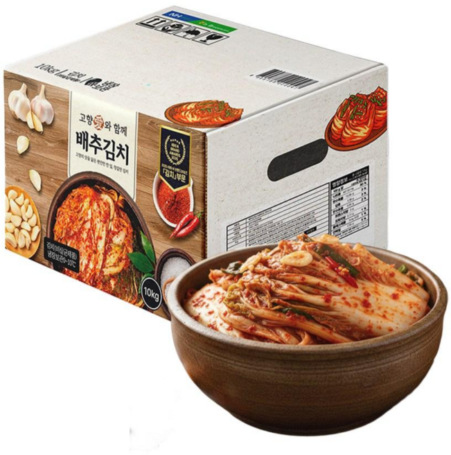 [TV홈쇼핑] 홍여진 고향애 명품김치 배추김치 포기김치, 1세트, 10kg