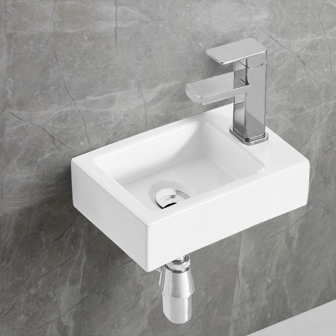 HLBATH 미니세면대 세면기 소형세면대 사각 미니세면기 HDL004, 상세페이지 참조