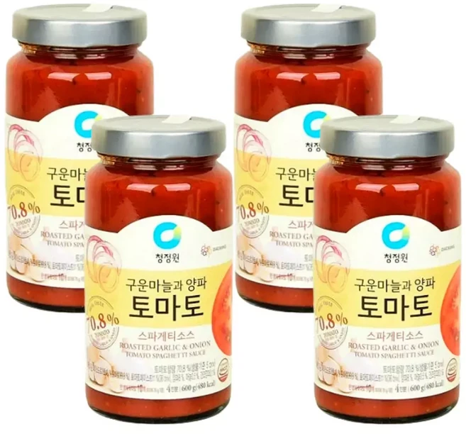 Best 가공조미료 - 토마토 스파게티소스 600g x 4개, 1세트