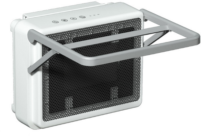 KOFEEGO 스탠딩형 벽걸이형 다용도 전기 온풍기, 화이트