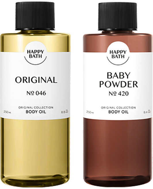 해피바스 바디오일 오리지널 + 베이비파우더 250ml + 사은품증정, 1개