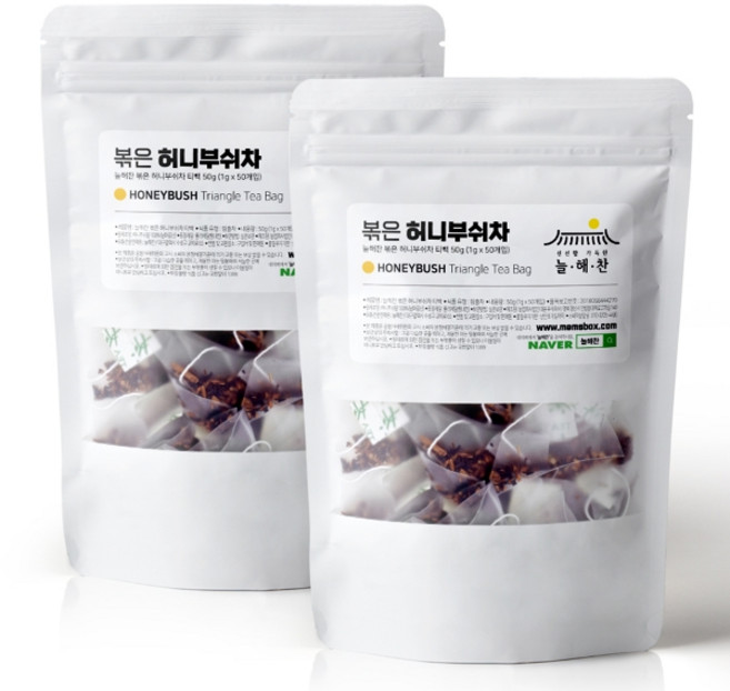 기타 늘해찬 볶은 허니부쉬차 허브차 100티백, 100개입, 1g, 2개