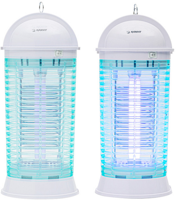Hanvit 블루라이트램프 파리 모기 날벌레 고압 살충기 13W가정용해충퇴치기 캠핑모기퇴치기 해충포충기
