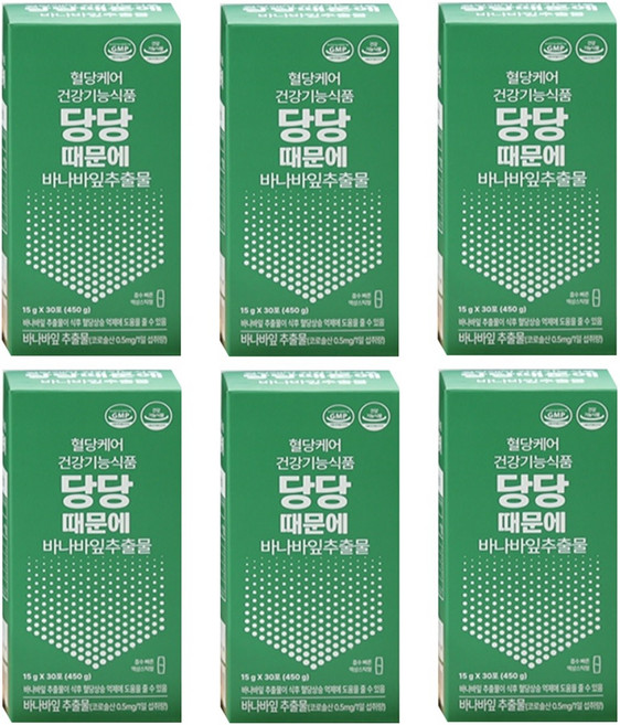 당당때문에 토종꾸지뽕 바나바잎 뽕잎 추출물 흡수빠른 액상차 30p, 15ml, 6개