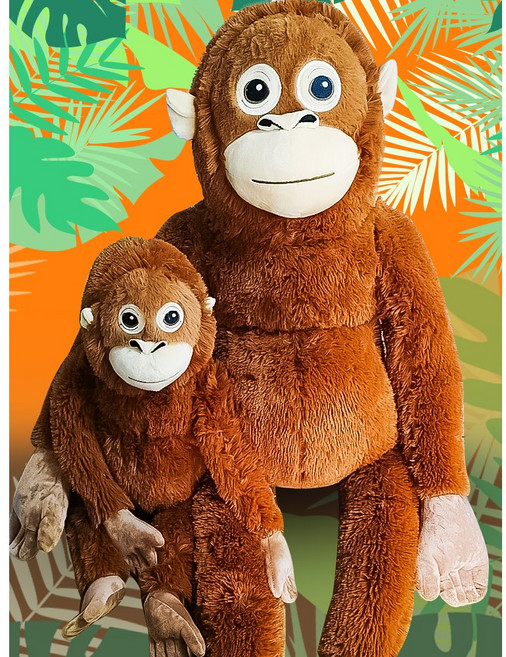 구쯔야 빅사이즈 오랑우탄 초대형 고숭이 인형 99cm, 99cm인형, 1개