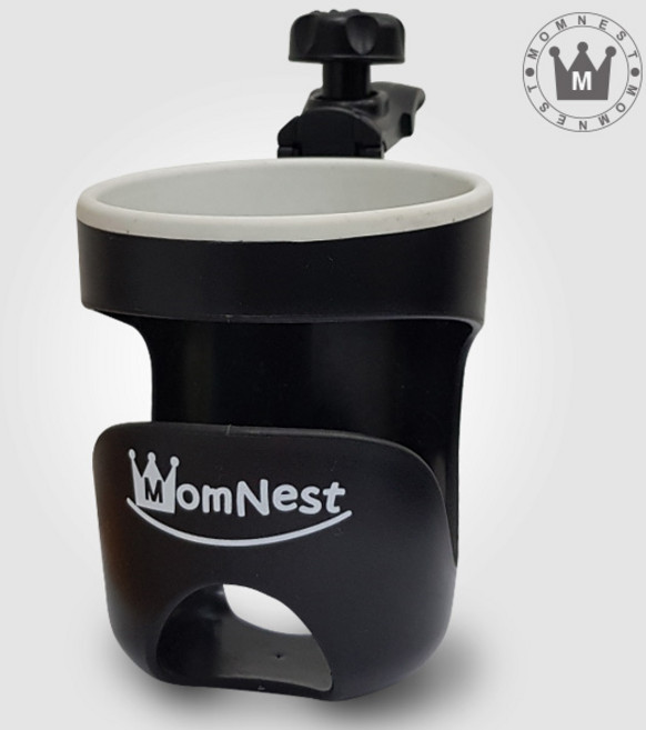 맘네스트 블랙 유모차 컵홀더 젖병 커피 음료수 손잡이 홀더 유모차 액세서리 용품, 단품, 1개