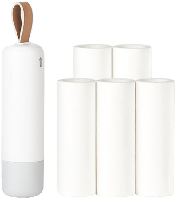 간소 휴대용 돌돌이테이프 테이프클리너 미니돌돌이 먼지제거 털제거 SET, 1개