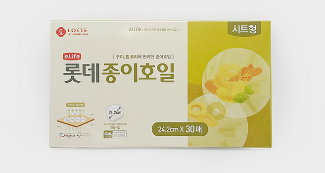 롯데이라이프 종이호일 시트형, 30개입, 4개