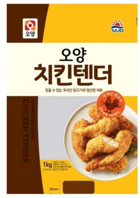 사조오양 치킨텐더, 1kg, 1개