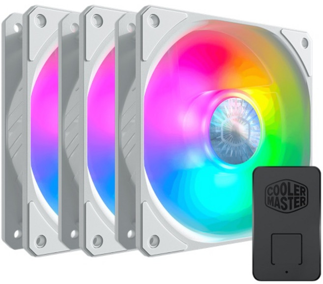 [쿨러마스터] SICKLEFLOW 120 ARGB WHITE EDITION 3 in 1 [시스템쿨러/120mm], 단일옵션, 1개