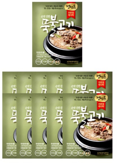 초원식품 뚝불고기 410g 세트, 10개