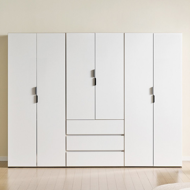 가이온 데센트 LPM 2400 3서랍 이불장 세트 옷장 장농, 화이트