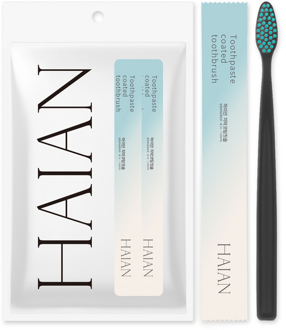하이안 치약코팅칫솔, 10개입, 1개