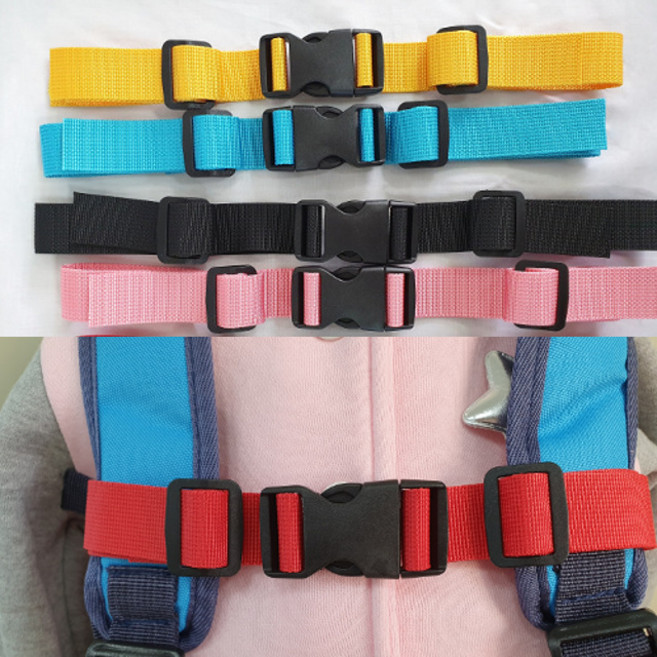 네모 가방 벨트 버클 5컬러 [아동KC인증제품] 아동 남아 여아 어린이 유치원 어린이집 백팩 어깨끈 흘러내림방지 버클 클립 체스트스트랩 가방벨트 가슴끈 벨트 스트랩