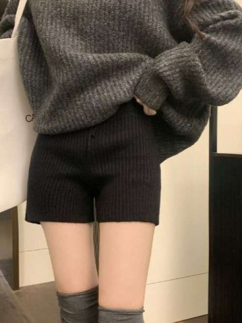 니트 쇼츠 편안한 따뜻한 소프트