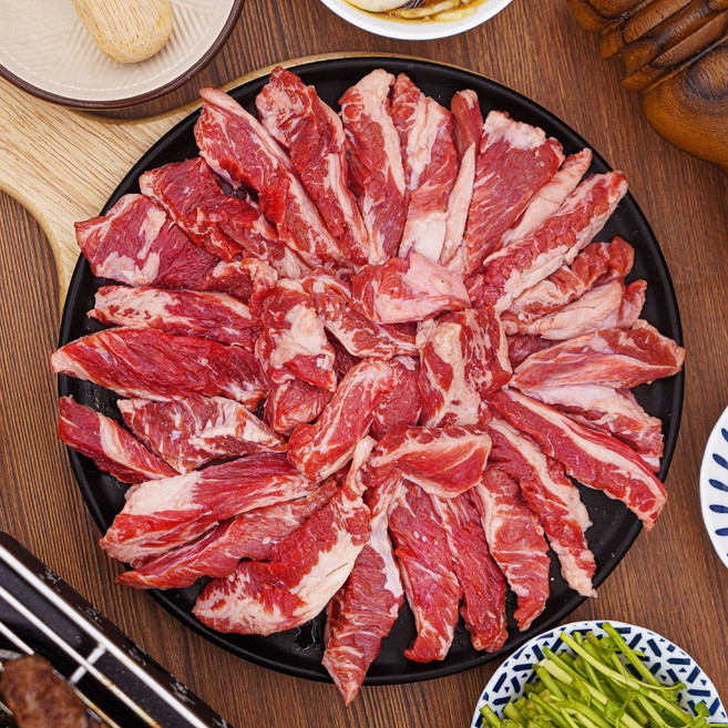 미국산 소갈비살 구이용 기름제거 손질 된 갈비살, 2개, 1kg