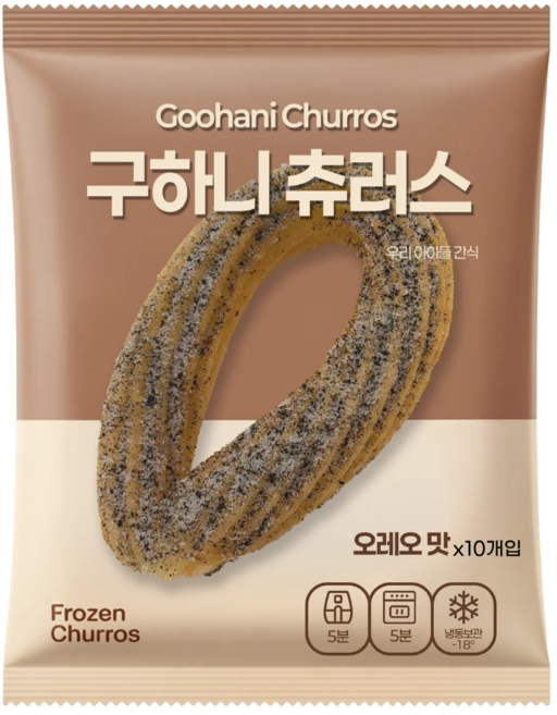구하니 수제 오레오 찹쌀 츄러스, 45g, 10개