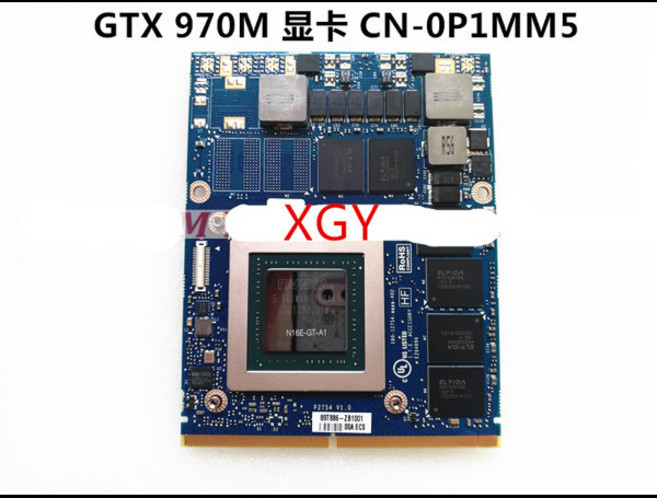 NVIDIA GTX970M 그래픽용 DELL용 6GB P1MM5 0WV6W6 N16E-GT-A1 100% 테스트 가능, [01] 옵션1