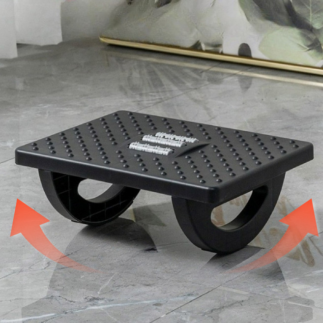 사무실 책상 발받침대 발마사지, 블랙