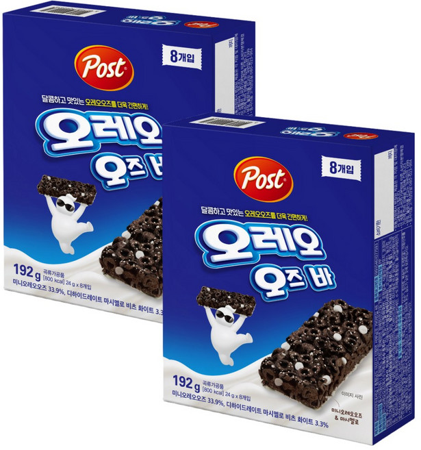 포스트 오레오오즈바 시리얼바, 16개, 24g