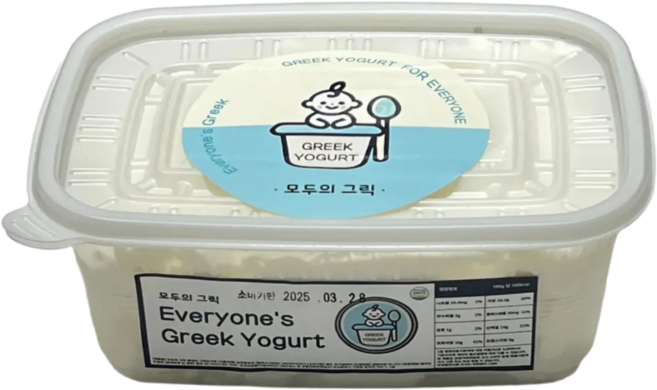 모두의 그릭 꾸덕한 저지방요거트 그릭요거트 무가당 고단백 대용량 1kg 1개