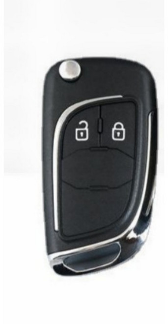 쉐보레 폴딩키 키 케이스 호환용 교체형 트랙스 스파크 말리부 스마트키 크루즈 올란도 임팔라 자동차키케이스, 고급 2버튼, 블랙, 고급 2버튼