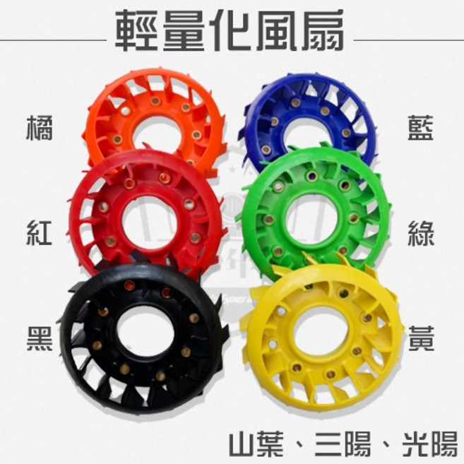 BG 輕量化風扇 機車散熱風扇 適用於勁戰 GTR 雷霆 BWS JETS, 紅色,奔騰車系