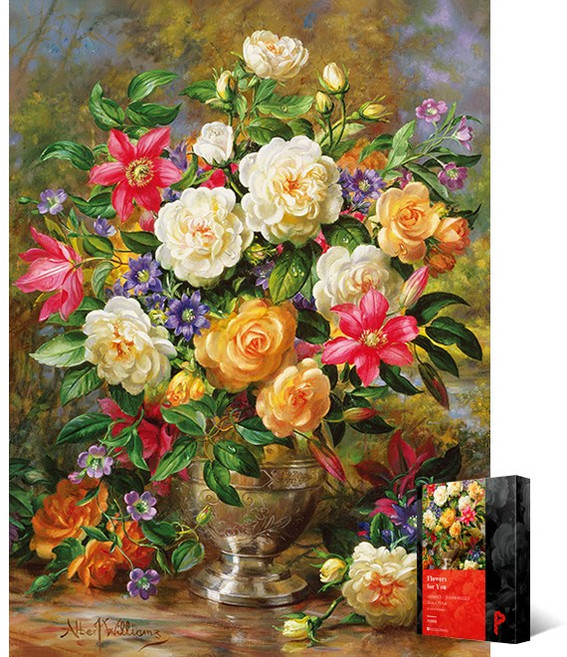 1000피스 직소퍼즐 테이블 위 화병 PS1008, 단품, 1개, 1000조각