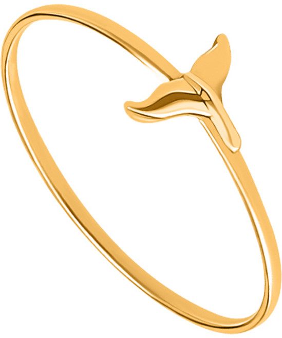골드앤 14K/18K 베이직 고래꼬리 반지