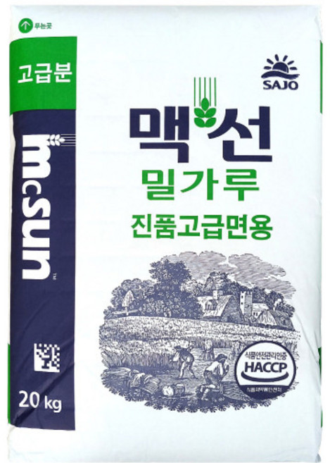 MCSUN 밀가루 진품 고급면용 1호, 20kg, 1개