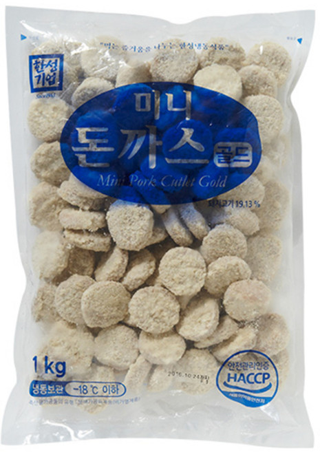 [한성마트] 미니 돈까스 골드 1KG, 6개