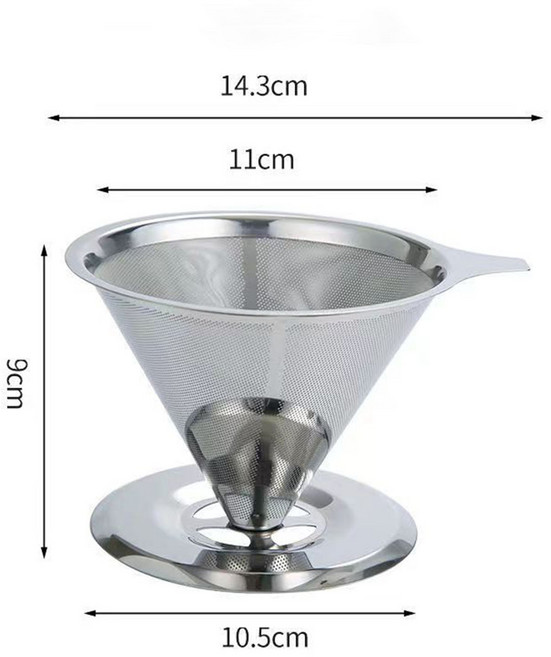 이중망 커피필터 드리퍼 304스텐 포함 커피필터