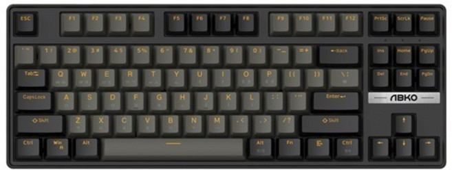 ABKO 유선 기계식 미니키보드 K480 갈축 젠틀맨 USB, ABKO 유선 기계식 미니키보드, K480 갈축 젠틀맨