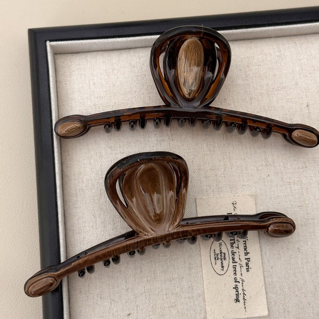 어반이즈 모카벨루치 헤어 집게핀 대형 2종세트