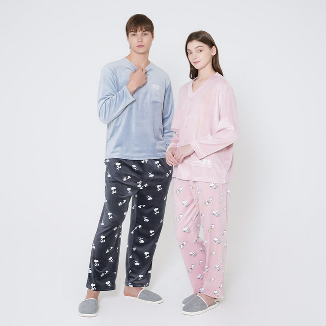 [애니바디]공용 밍크스판 9부 팬츠-스누피 ANLB24W93 NC청주점